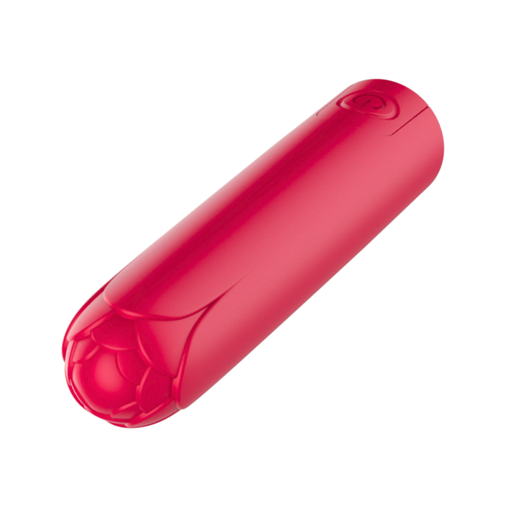 red flower tip Travel-Sized Bullet Vibrator 