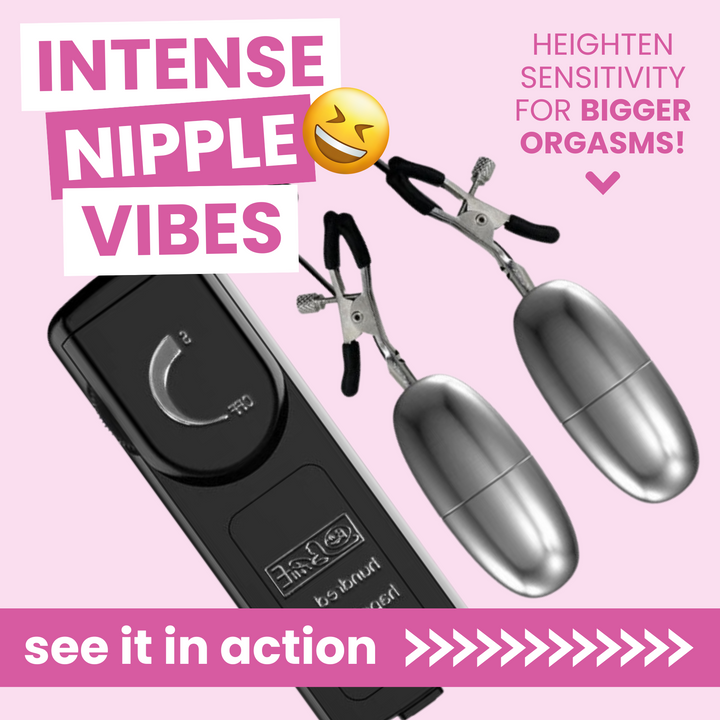 intense nipple vibes, HEIGHTEN SENSITIVITY FOR BIGGER ORGASMS! see it in action >>>>>