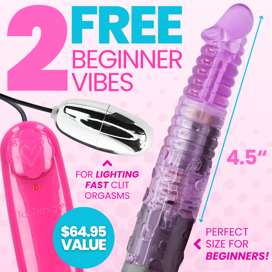 Two free beginners vibes on a pink background