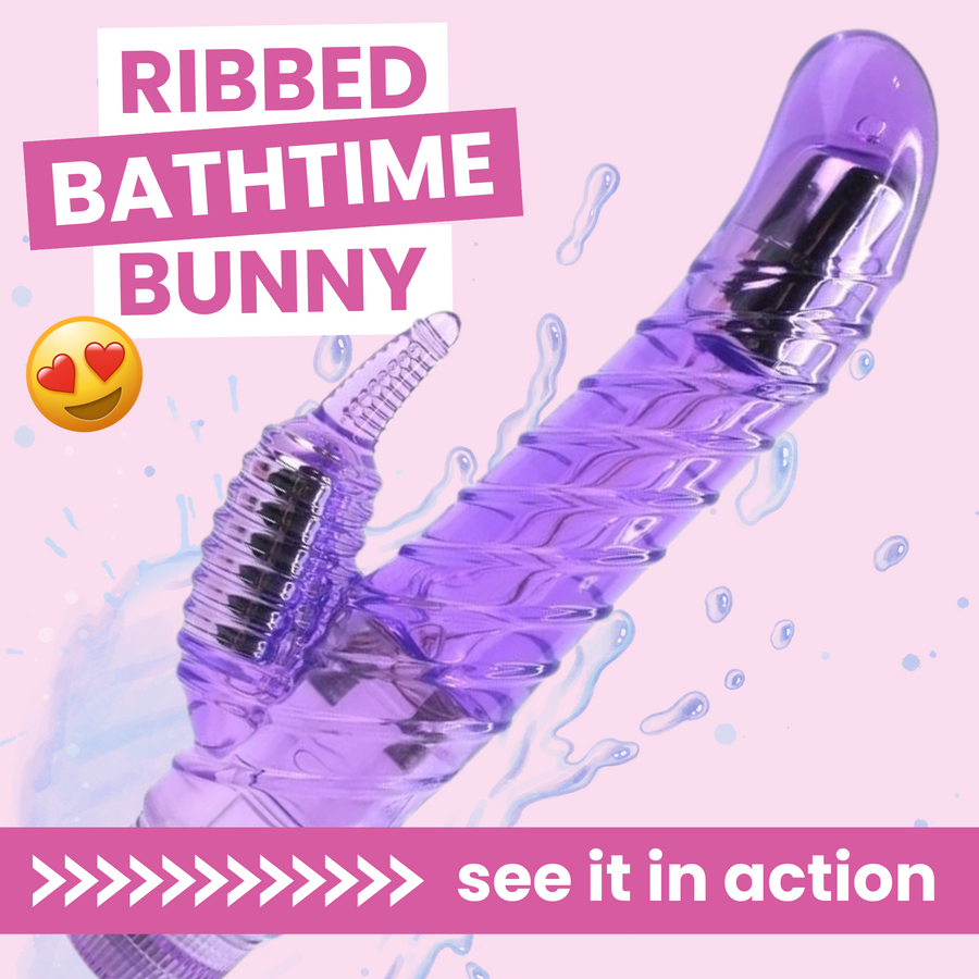 RIBBED BATHTIME BUNNY see it in action >>>>>