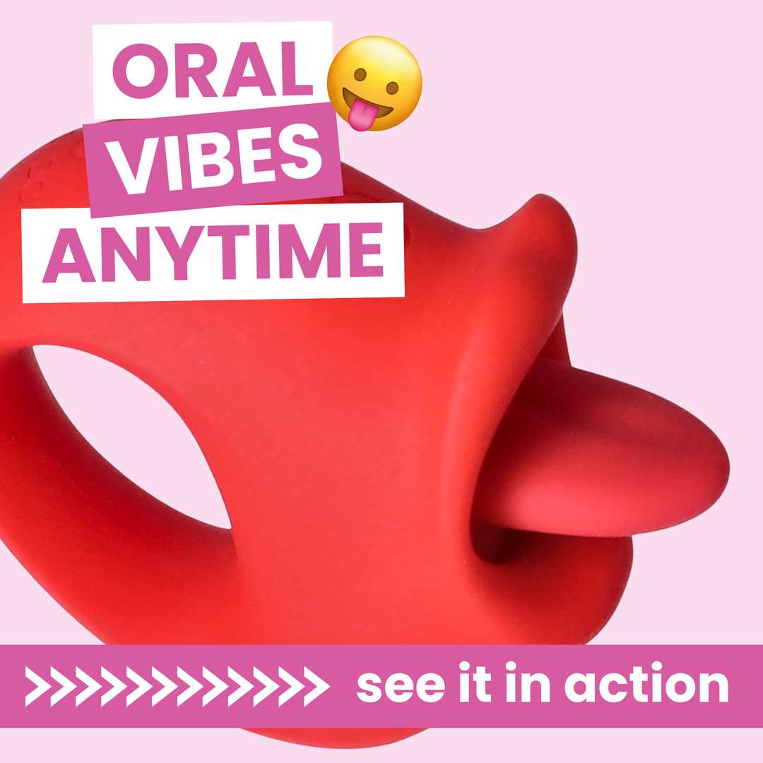 oral vibes anytime Handheld Licking Vibrator 