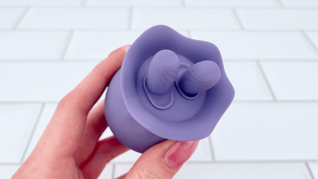 GIF of Lavender Lover Double Tongue Clit Licker in full motion 