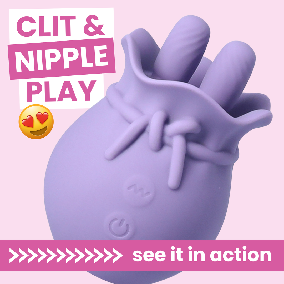 clit and nipple play Lavender Lover - Double Tongue Clit Licker see it in action 