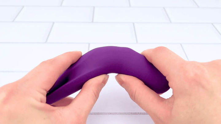 GIF of Double Tongue Vibrator flexible body 