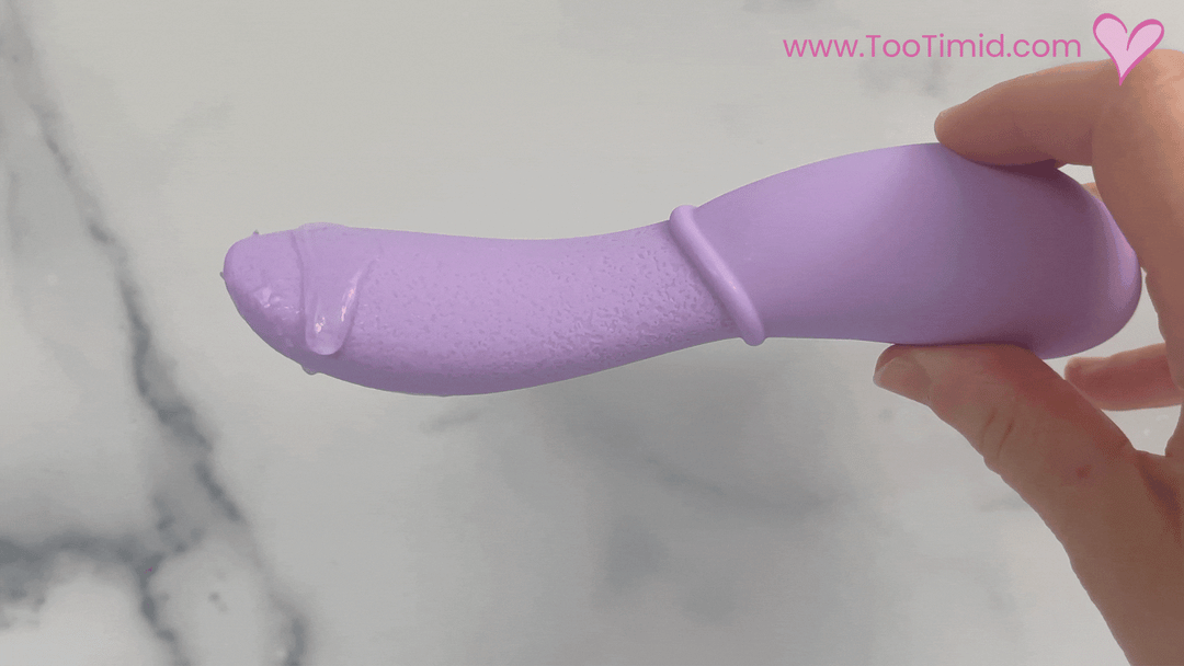 GIF of purple vibrating tongue virbating