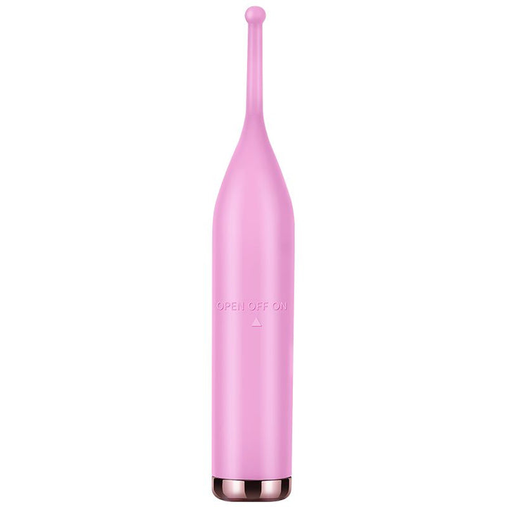 Powerful One Speed Pinpoint Vibrator standing upright showing the on and off dial.