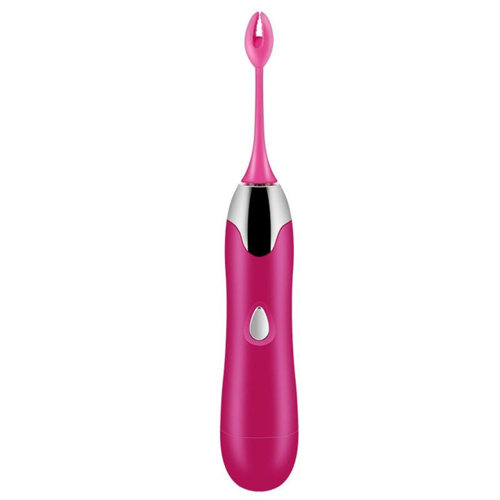 Pinpoint Multi-Use Massager With Attachments stranding straight up with the split attachment