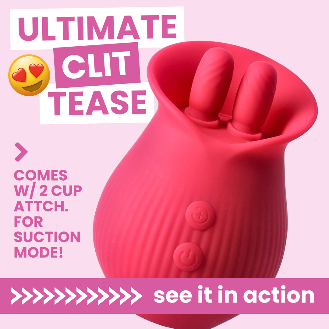 ULTIMATE CLIT TEASE COMES With 2 CUP ATTACHMENTS FOR SUCTION MODE! see it in action 