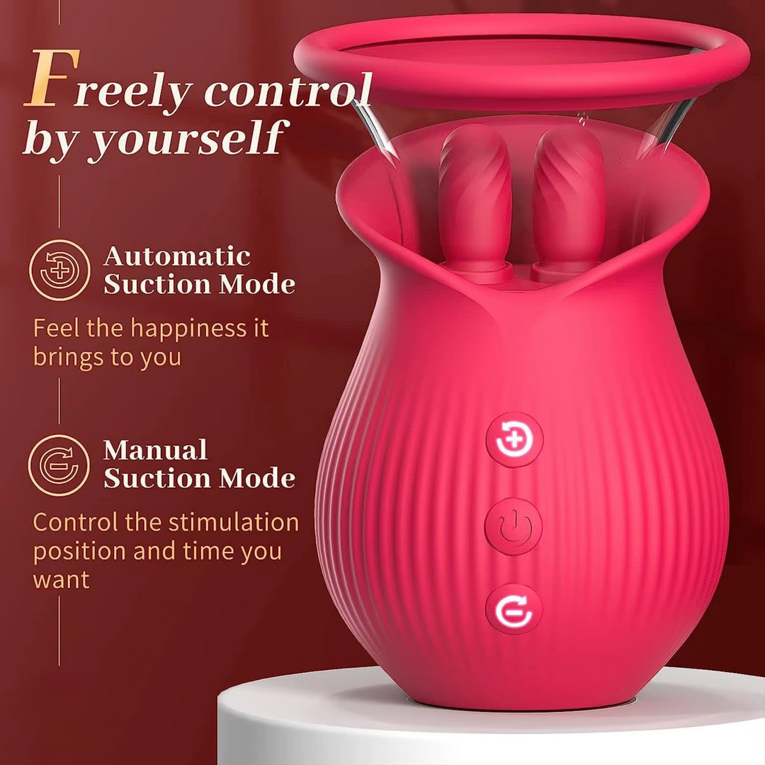 freely control by yourself automatic suction mode feel the happiness it brings to you manual suction mode control the stimulation positions and time you want 