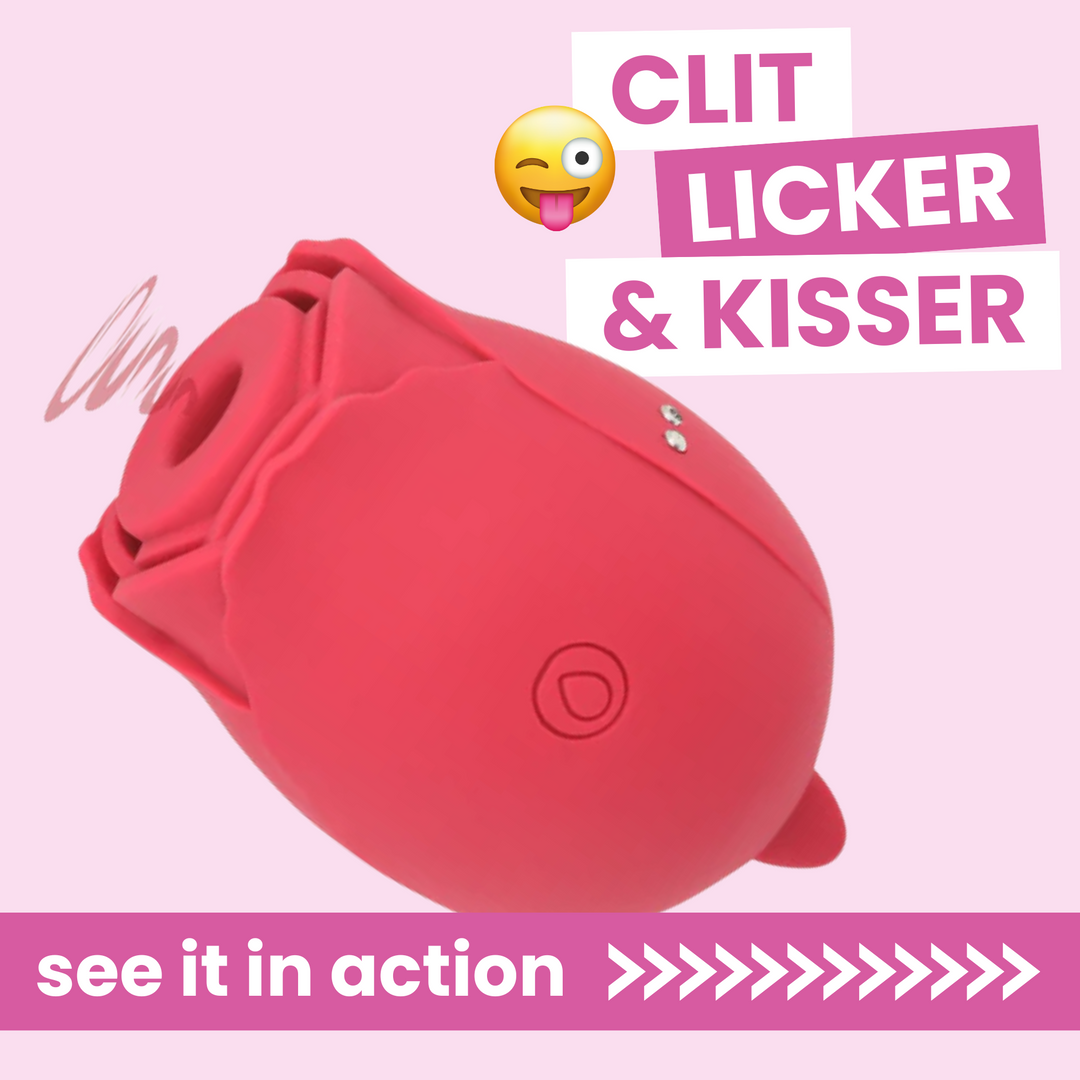 The Rose Shape Flower Vibrator | Rose Toy Tongue & Air Massager TooTimid.com The Rose Shape Flower Vibrator | Rose Toy Tongue & Air Massager TooTimid.com