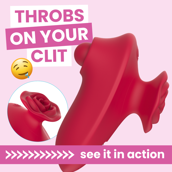 Rose Handle Clit Tapper see it in action 