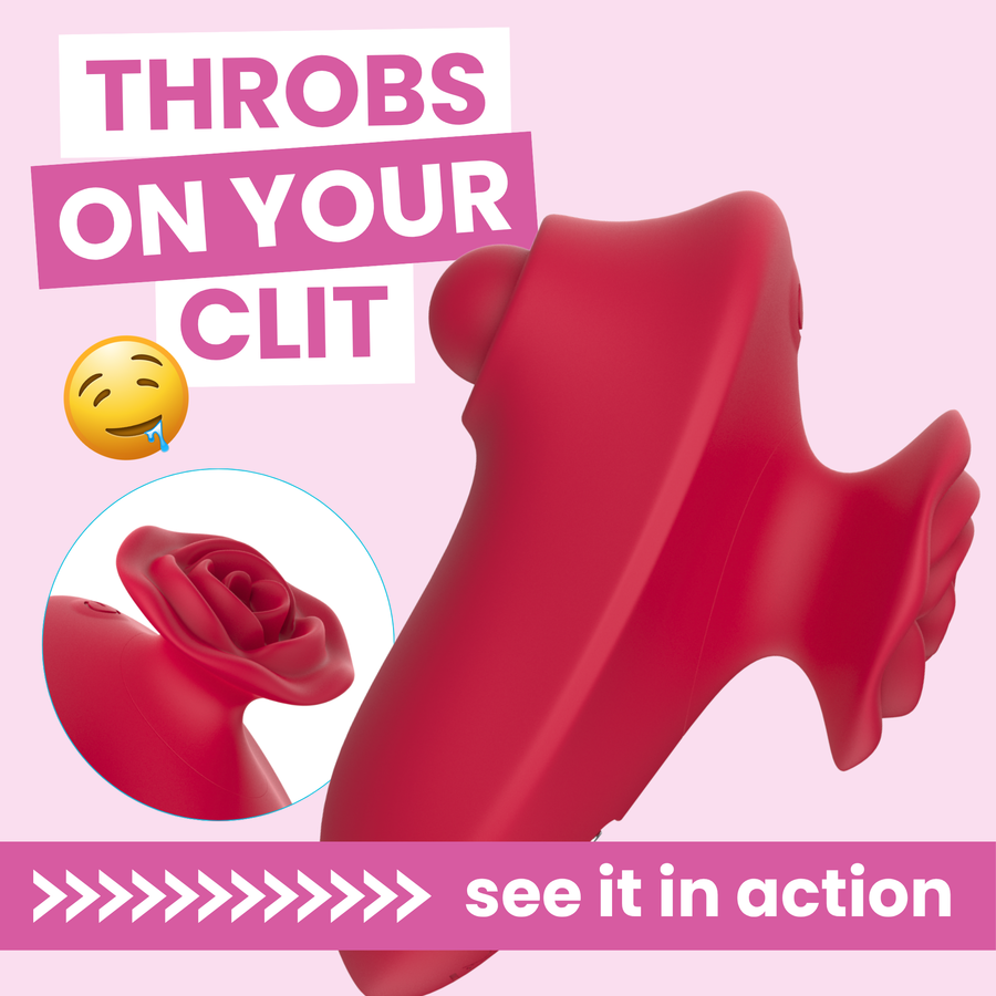 Rose Handle Clit Tapper see it in action 