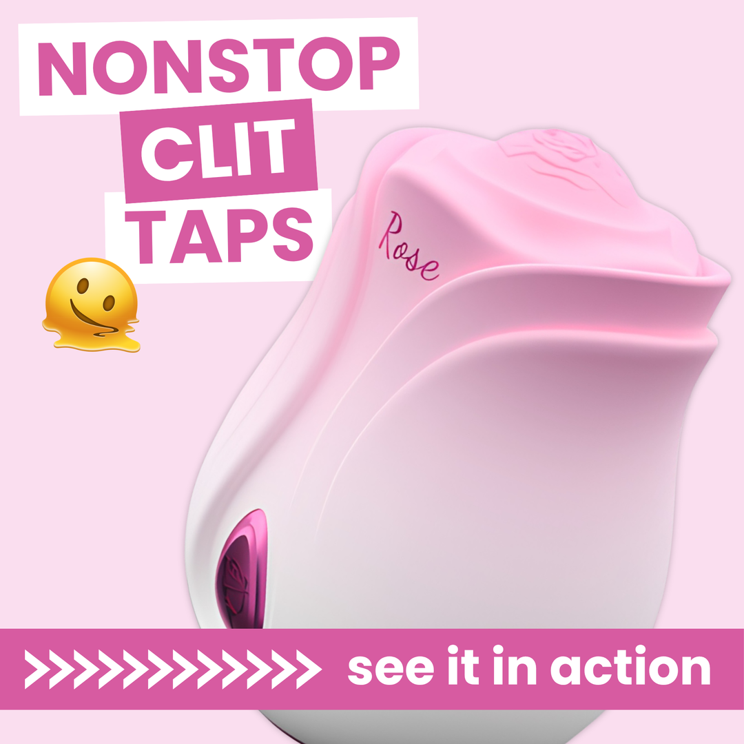 Rose-Shaped Tapper nonstop clit taps see it in action 