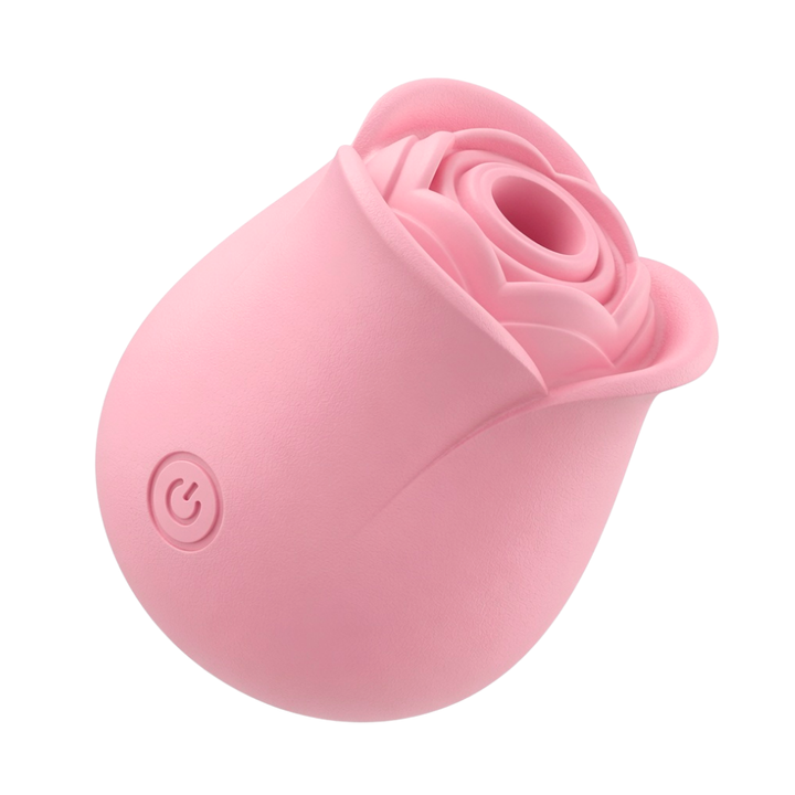 full product view of pink Euphoria #1 Selling Rose Sex Toy Air Pulse Stimulator 