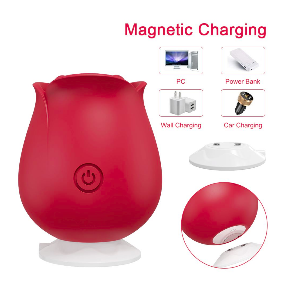 magnetic charging for Euphoria number 1 Selling Rose Sex Toy Air Pulse Stimulator  