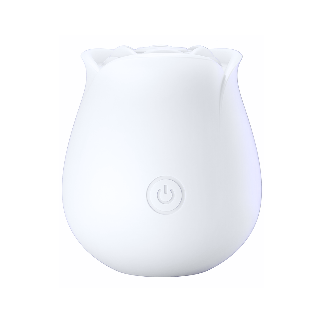 white Euphoria Rose Sex Toy Air Pulse Stimulator 
