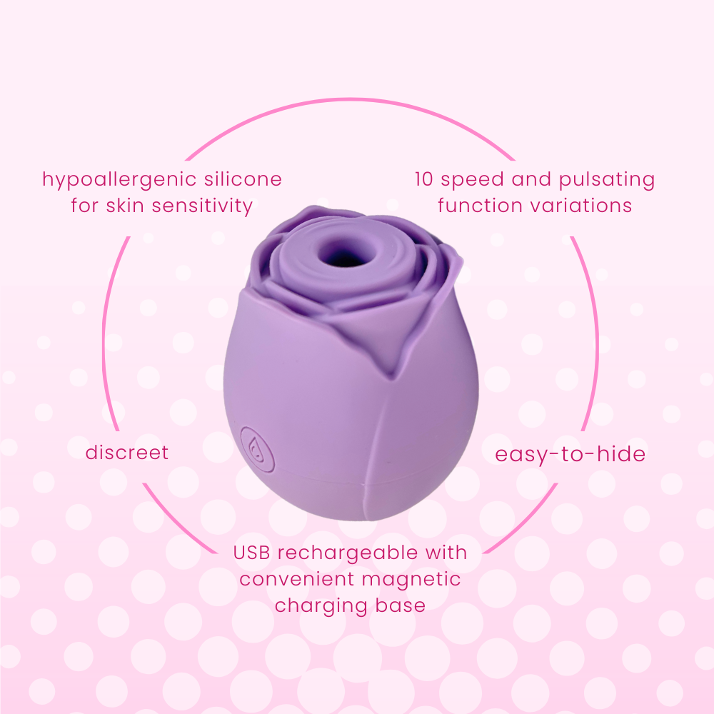 Hypoallergenic silicone, discreet, easy-to-hide, USB rechargeable