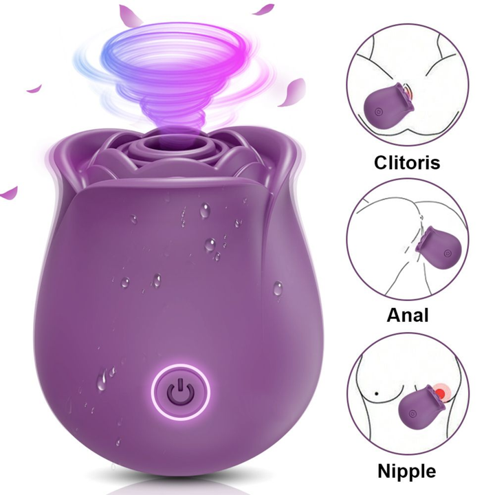 purple Euphoria number 1 Selling Rose Sex Toy Air Pulse Stimulator clit anal and nipple stimulation 
