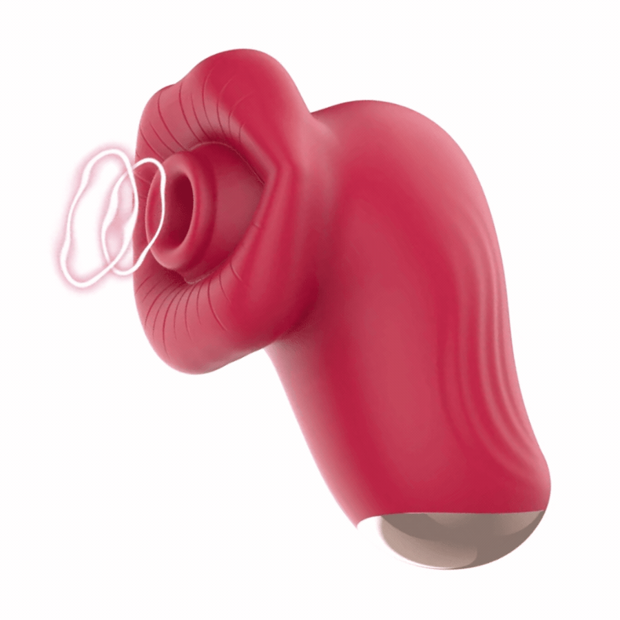 GIF Mouth-Shaped Air Pulse Clit Stimulator