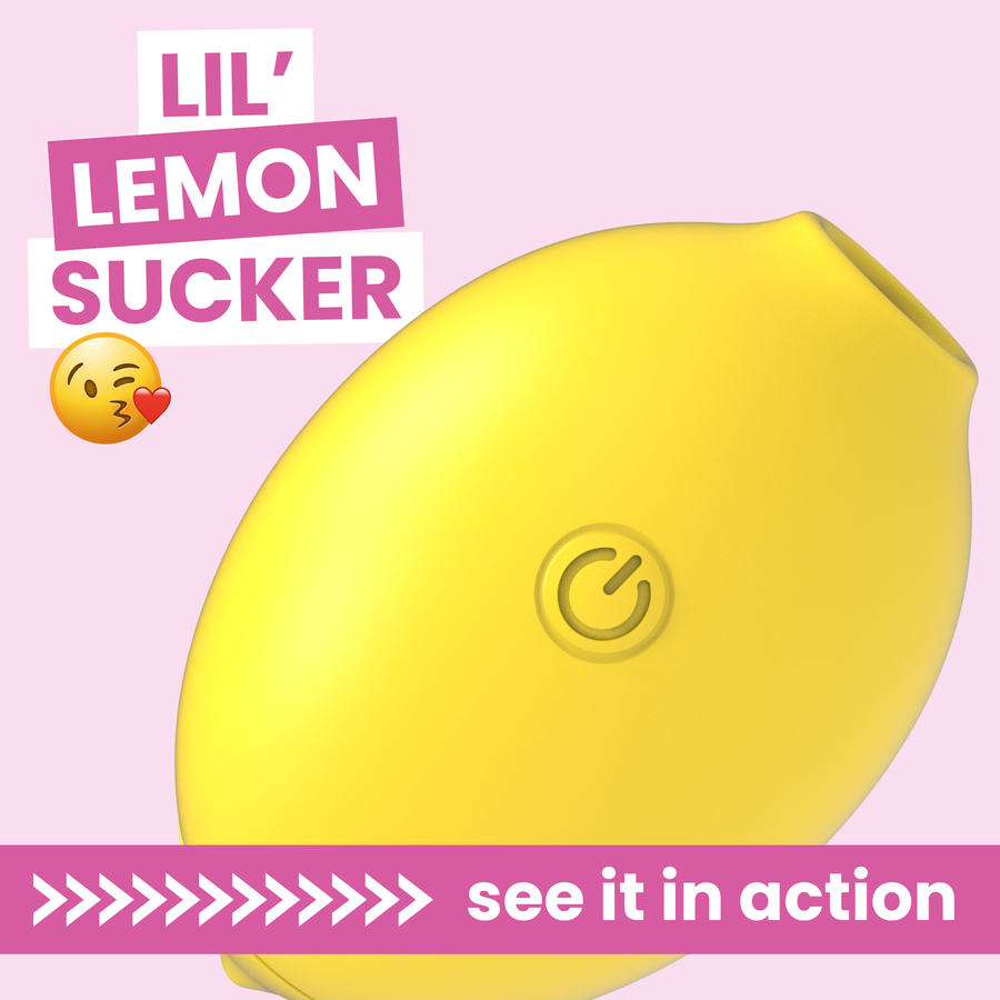 Lemon Kiss Air Pulse Clit Stimulator see it in action 