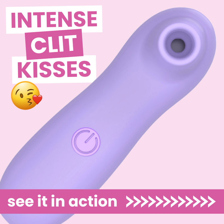 Lavender Air Pulse Clitoral Stimulator. INTENSE CLIT KISSES see it in action.