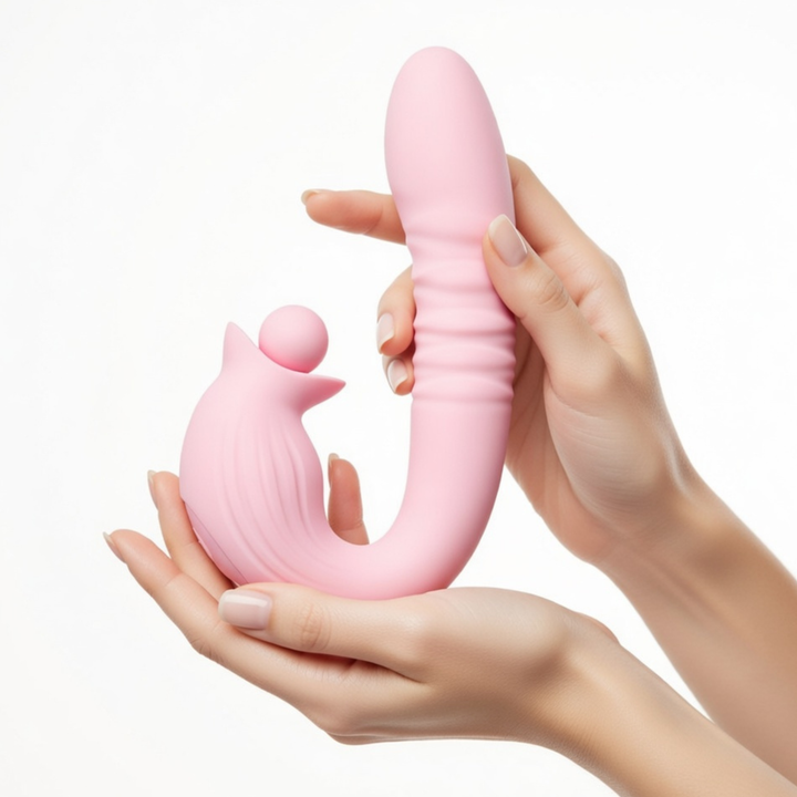 hands holding Elysium Pearl - Fingering Thruster and Clit Orbiter 