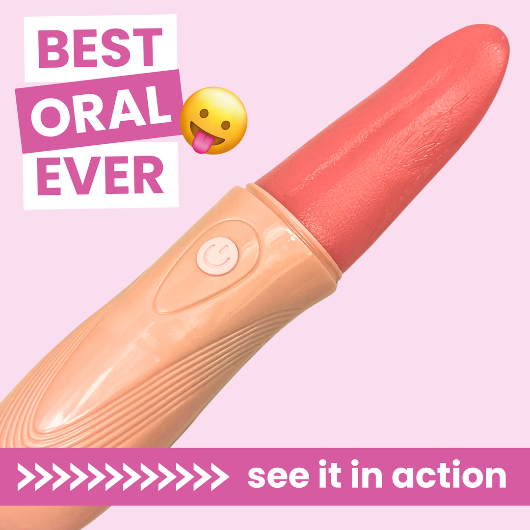 Twirling Tongue Teaser - Powerful Licking and Lapping Stimulator. best oral ever see it in action 