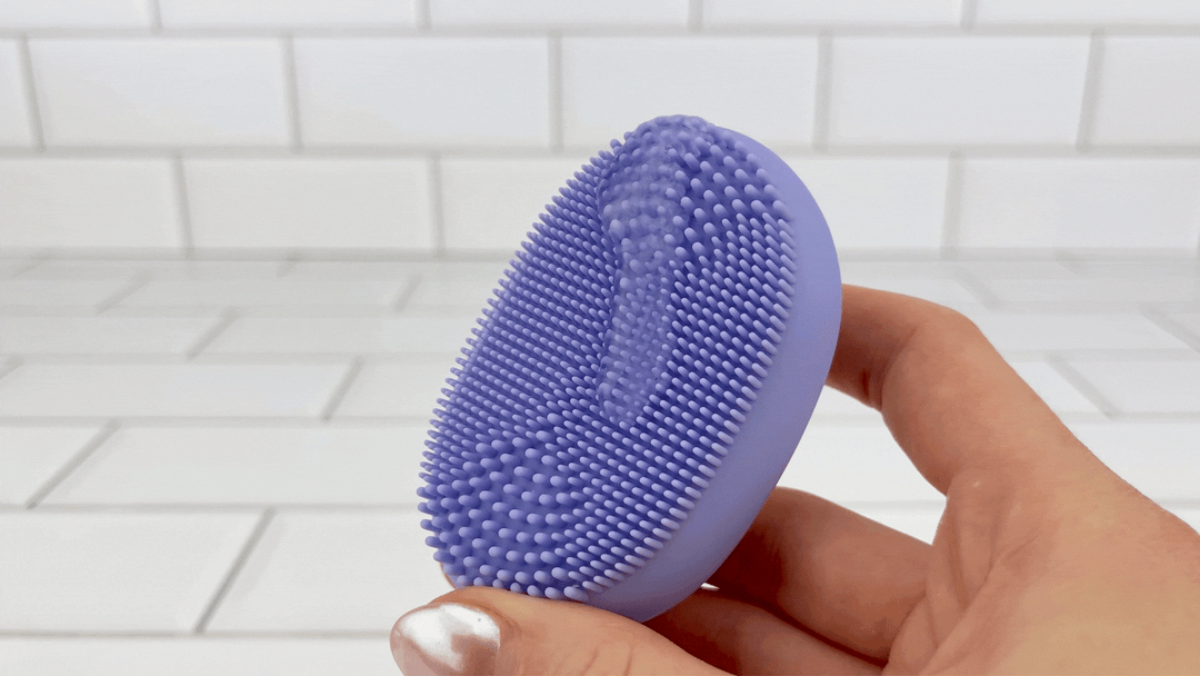 GIF of Discreet Nubby Massager with lube close up shot 