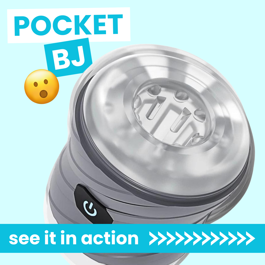 Pocket BJ Rechargeable Cock Sucking Masturbation Cup 