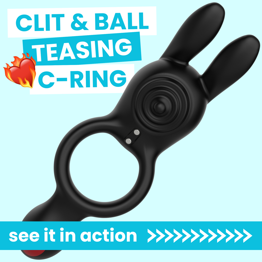 Vibrating Silicone Bunny Dual C-Ring - Penis, Clit, and Scrotum Vibes! TooTimid.com Vibrating Silicone Bunny Dual C-Ring - Penis, Clit, and Scrotum Vibes! TooTimid.com