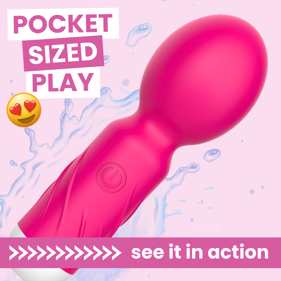 Wanda Mini Wand Vibrator - It's Strong! TooTimid.com Wanda Mini Wand Vibrator - It's Strong! TooTimid.com