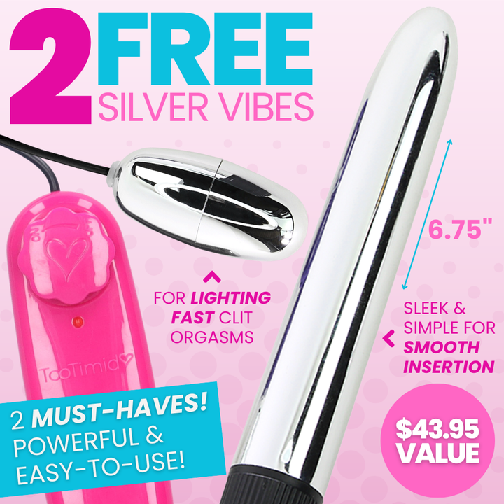 2 free silver vibes $43.95 value