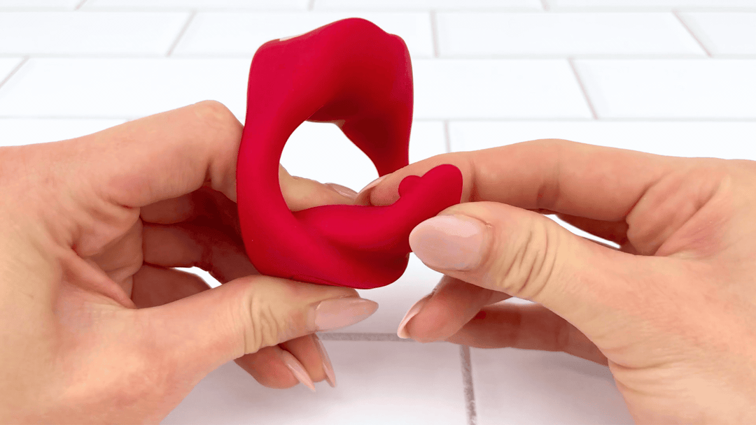 GIF of flexible tongue from Vibrating Mouth Cock Ring