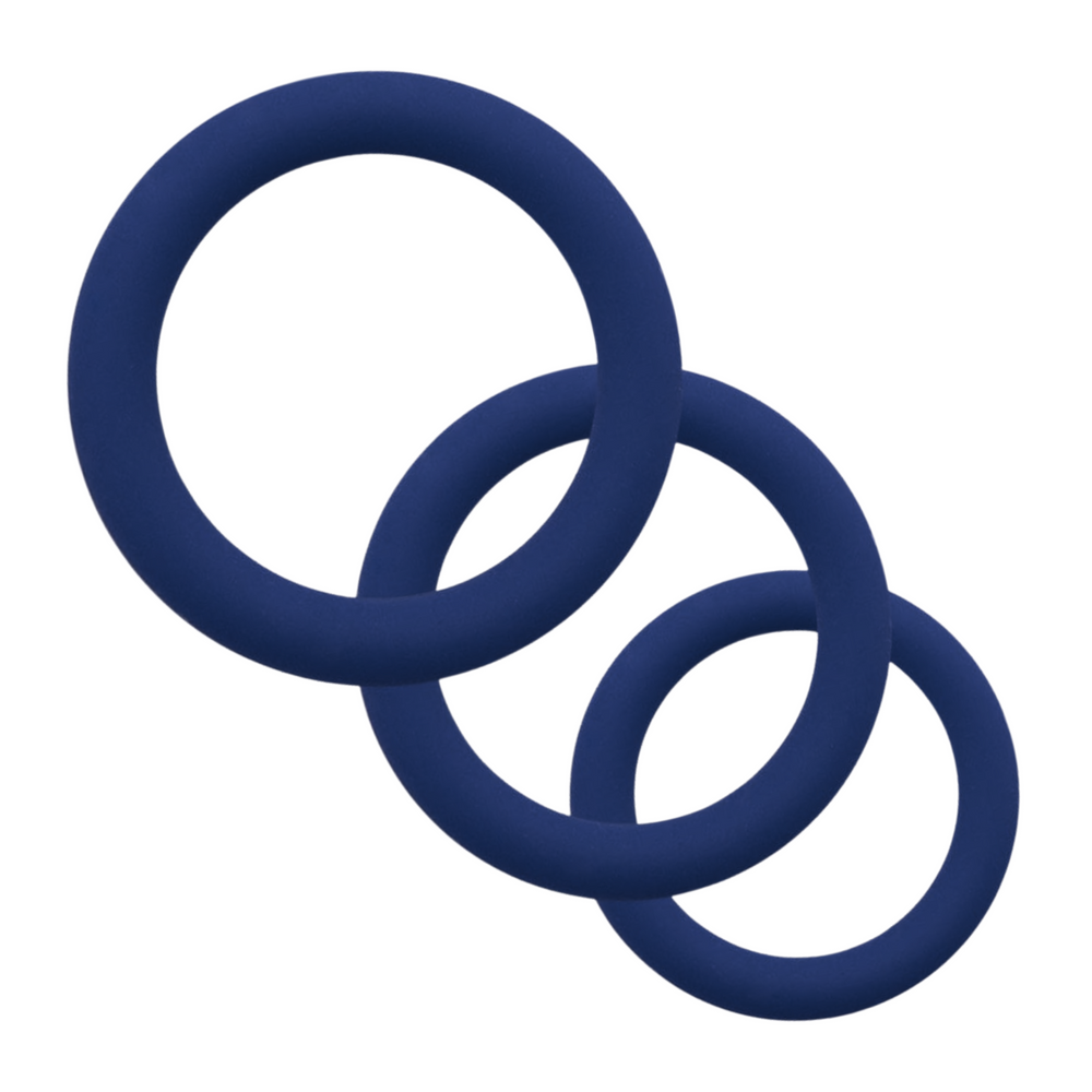 navy blue triple penis rings 
