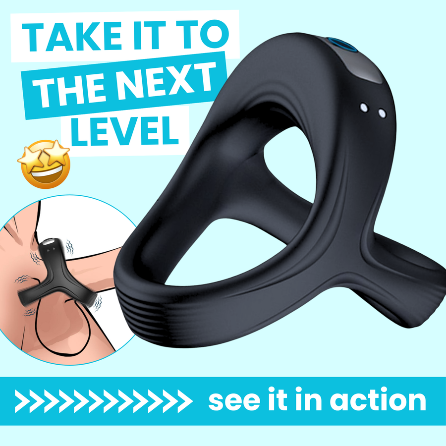 take it to the next level Vibrating Dual Cock Ring see it in action 