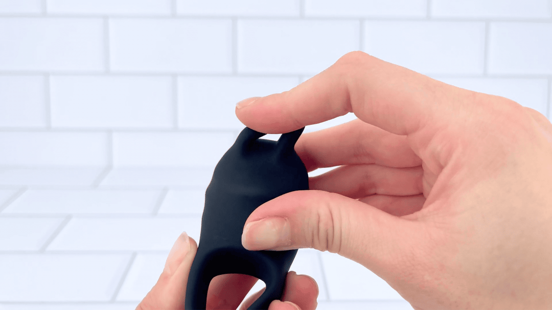soft ticklers from Adjustable Vibrating Couple's Cock Ring