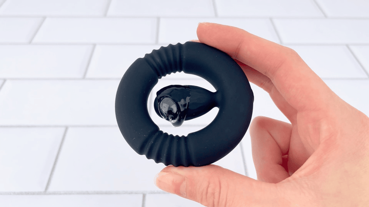 GIf of powerful vibrations from Vibrating Couples Cock Ring 