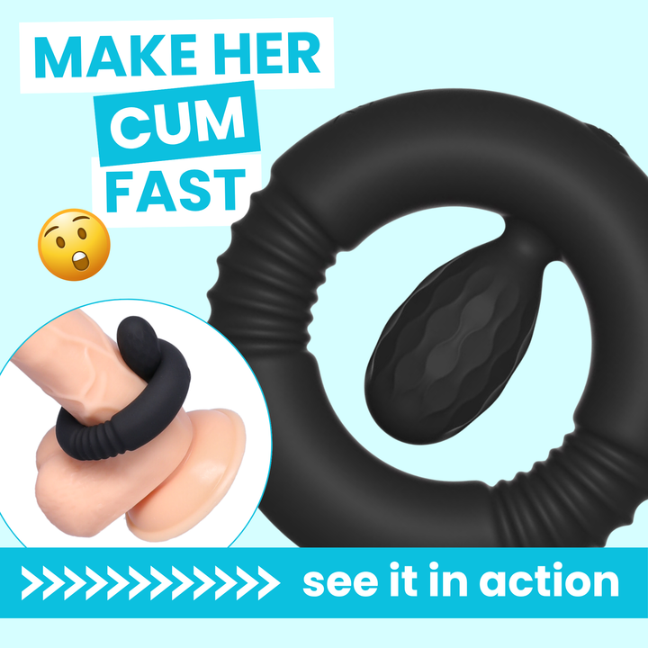 Vibrating Couples Cock Ring  make her cum fast see it in action 