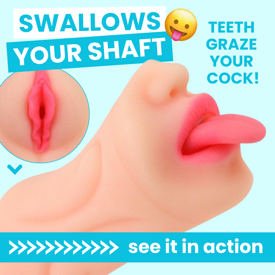 SWALLOWS YOUR SHAFT TEETH GRAZE YOUR COCK! >>>>>> see it in action 