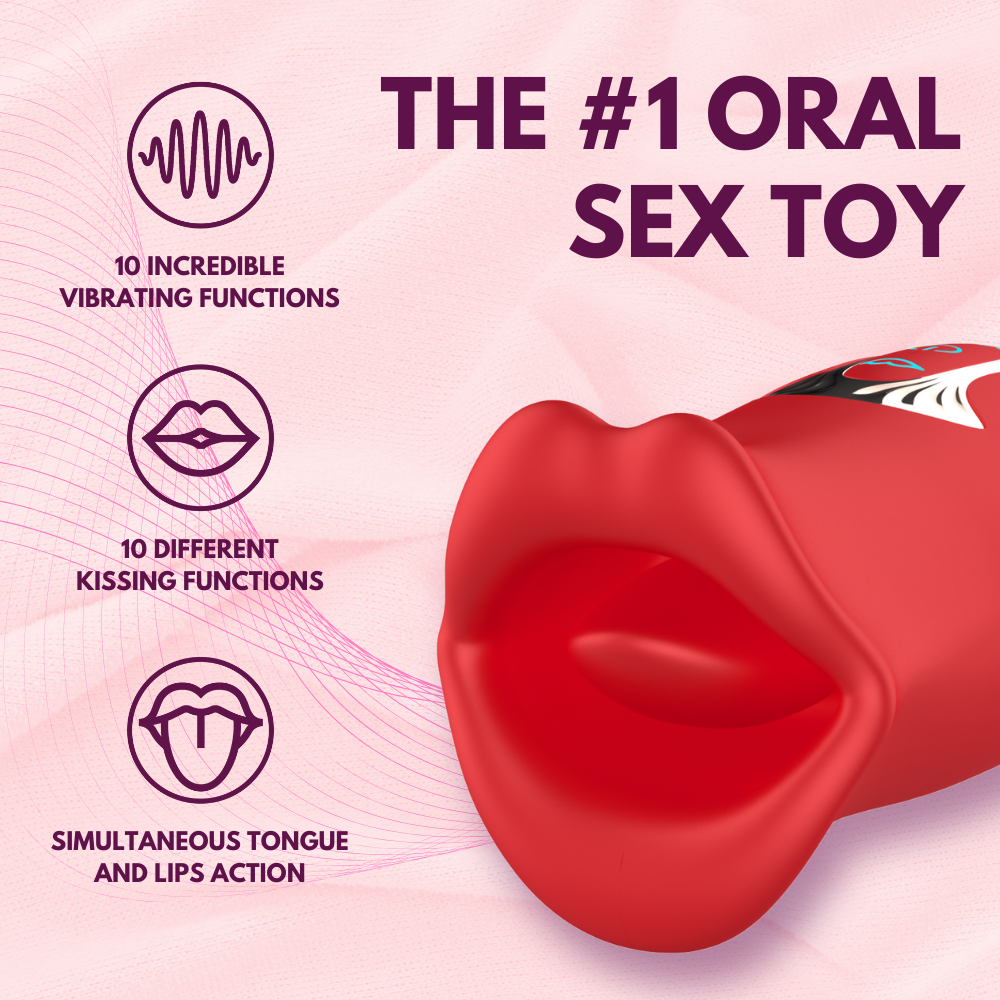French Kiss Biting & Licking Moving Mouth Tongue Vibrator TooTimid.com French Kiss Biting & Licking Moving Mouth Tongue Vibrator TooTimid.com