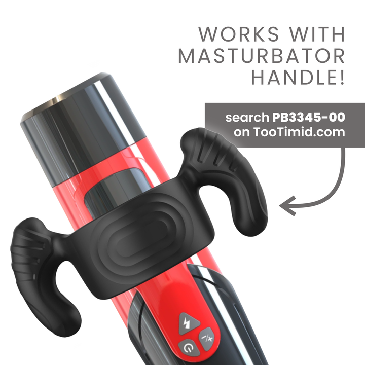 MOANIQUE Telescopic Moaning Hands-Free Masturbator Automatic Masturbator Handle Attachment 