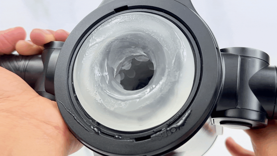 GIF: close-up of stroker sleeve auto-thrusting