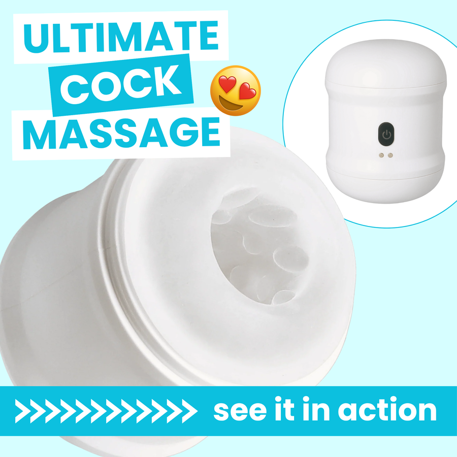 ultimate cock massage Open-Ended Vibrating Male Masturbator 