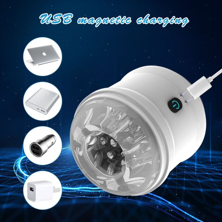 USB rechargeable male masturbator charging cable included 