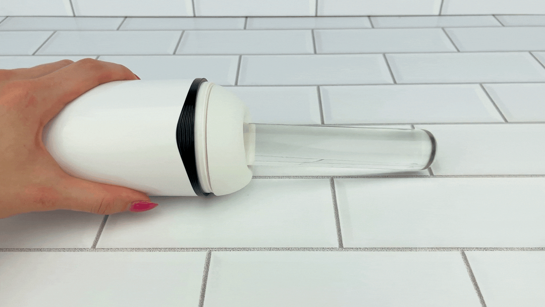 GIF of Turbo Moan Master – suction, vibes & moans view of powerful suction with glass wand 