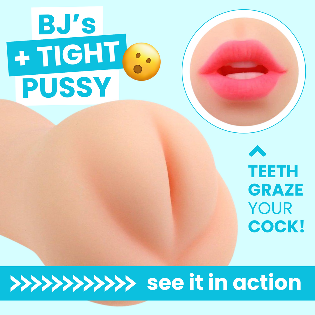 BJS + TIGHT PUSSY TEETH GRAZE YOUR COCK! see it in action 