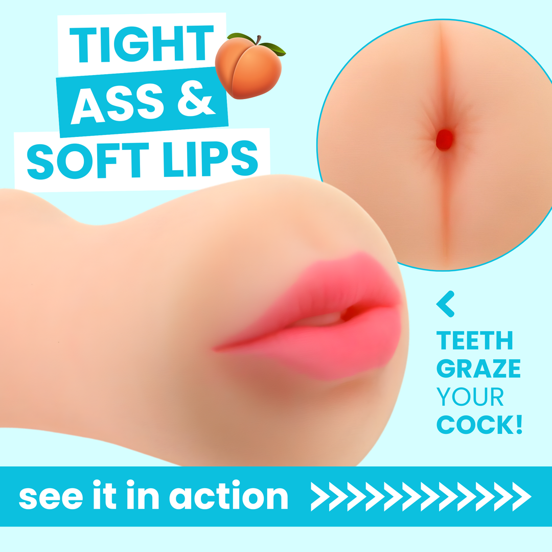 Dual Ended Masturbator - One End Has a Tight Ass!