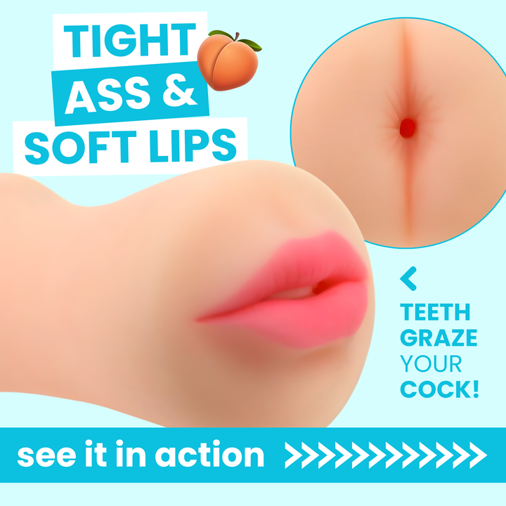 Dual Ended Masturbator - One End Has a Tight Ass!