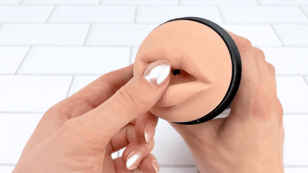 GIf of soft mouth from Realistic Double-Ended Stroker
