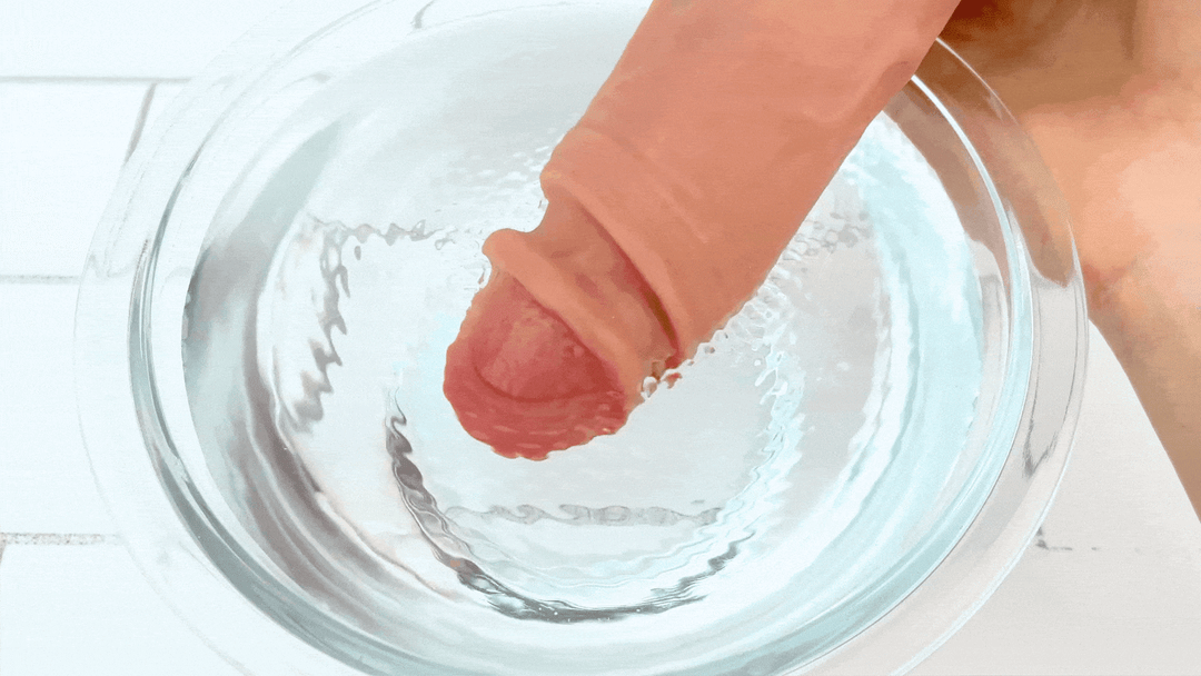 GIF of vibrating tip from Real Feel Vibrating Penis Extender 
